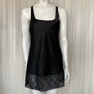 REDUCED!!Vintage 90’s Victoria’s Secret gold label black slip dress! Size S